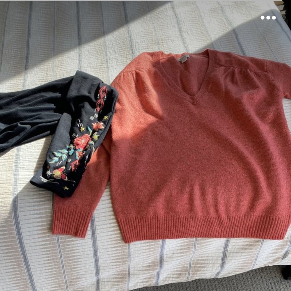 Sundance Heathered Coral Sweater Size S